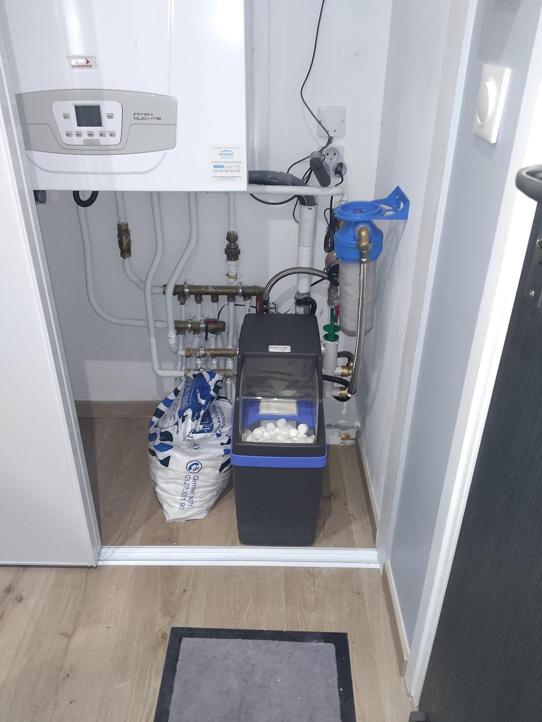 Installation adoucisseur 100 M 