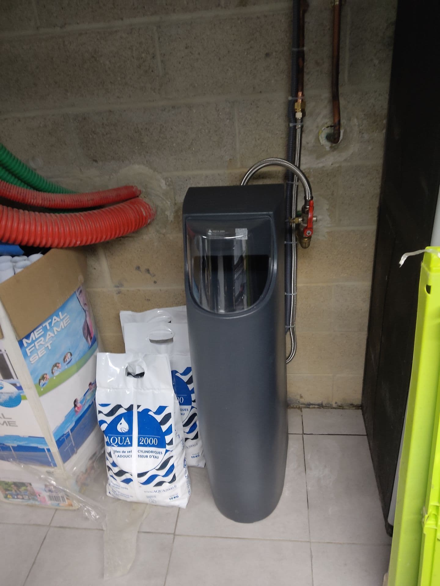 Installation 100BL dans un garage