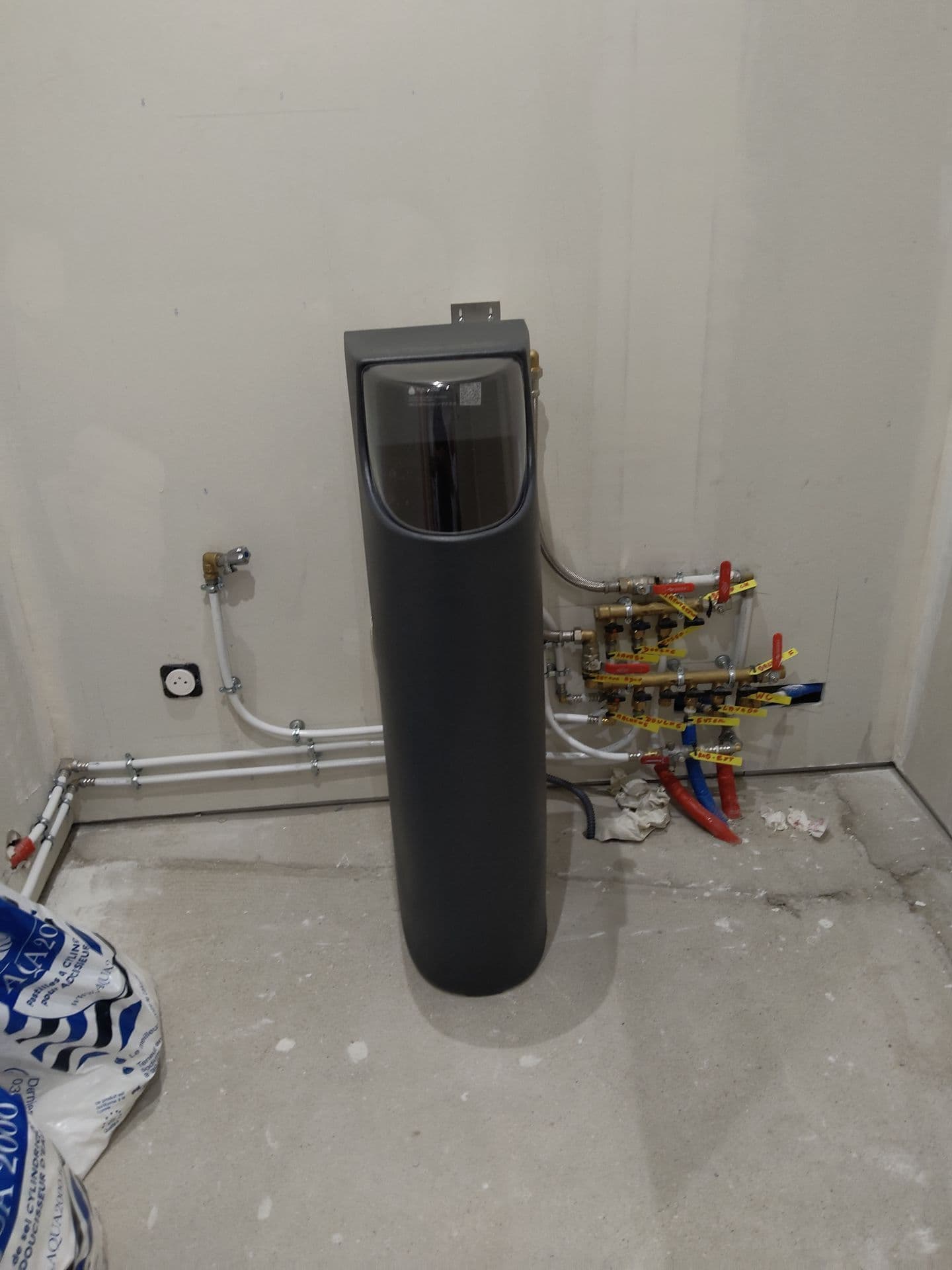 Installation  adoucisseur 100 BL