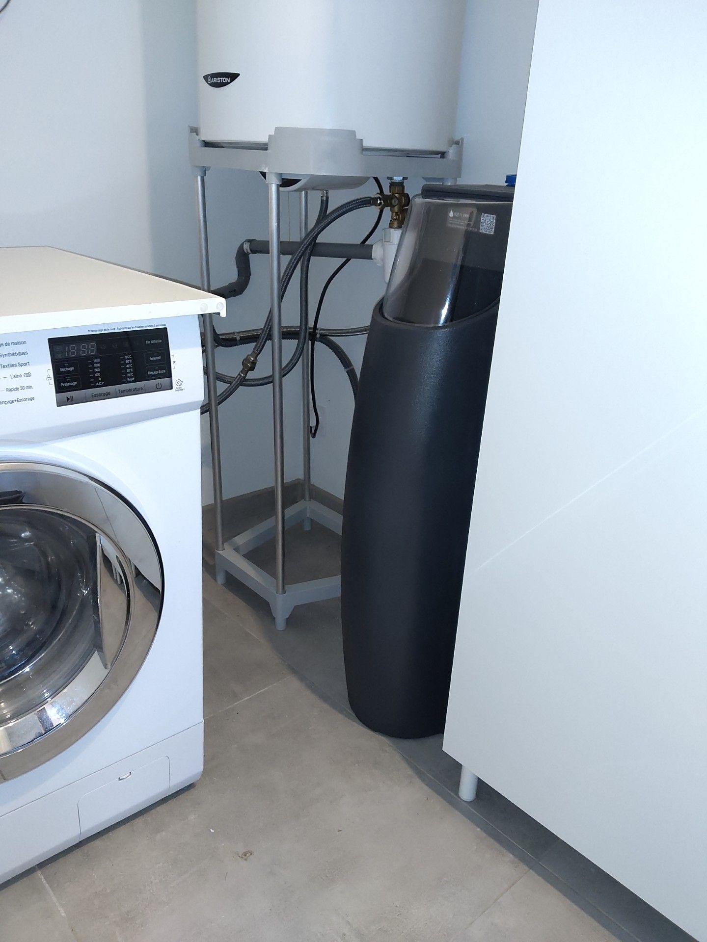 Installation 100 BL + machine à laver