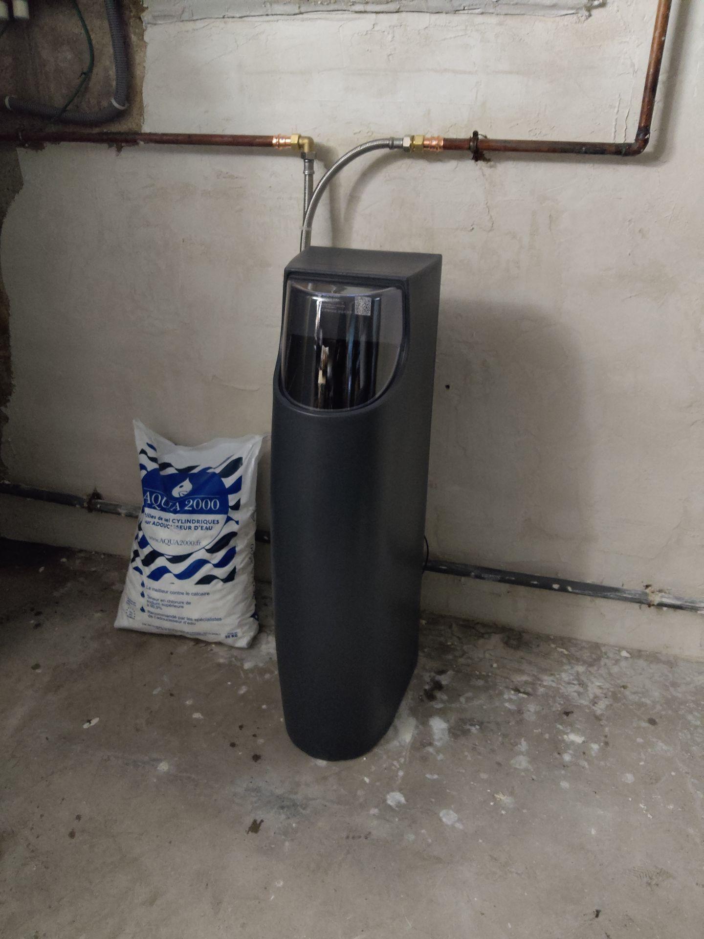 Installation 100 BL cave + sac de sel